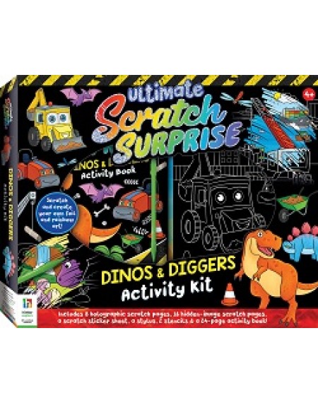Ultimate Scratch Surprise Dinos & Diggers Activity Kit