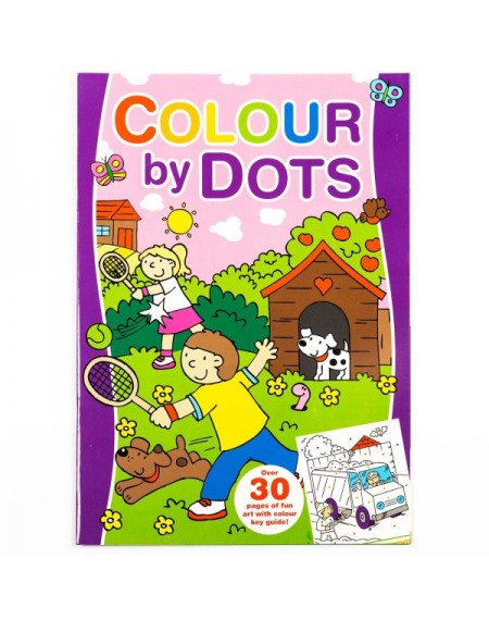 Colour By Dots ( Purple Cover)