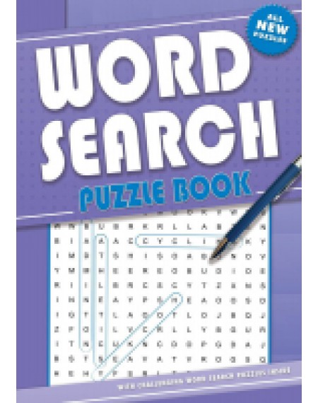 Wordsearch Puzzle Book Purple Cover