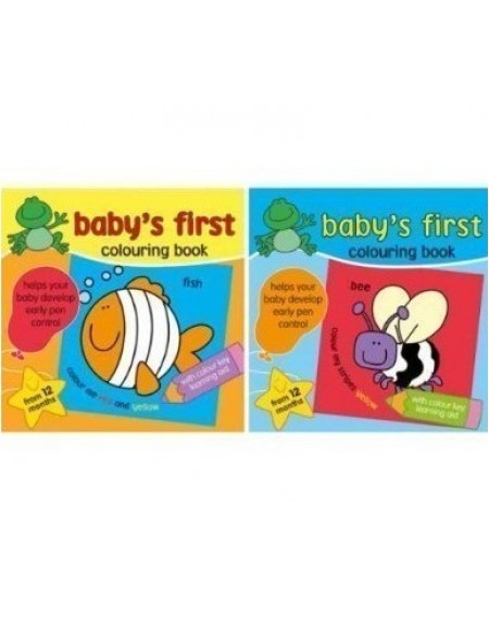 Baby's First Colouring Book (Bee/Fish)