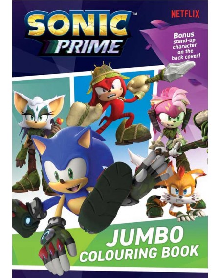 Sonic Prime Jumbo Colouring Book