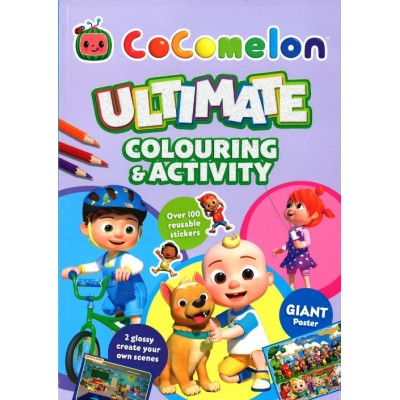 Cocomelon Coloring Book Super Set for Kids - 2 Cocomelon Activity Books and  Cocomelon Arts and Crafts Set with Stickers, Games, Puzzles, and More 