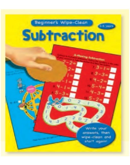 Beginners Maths Wipe Clean Books - Subtraction