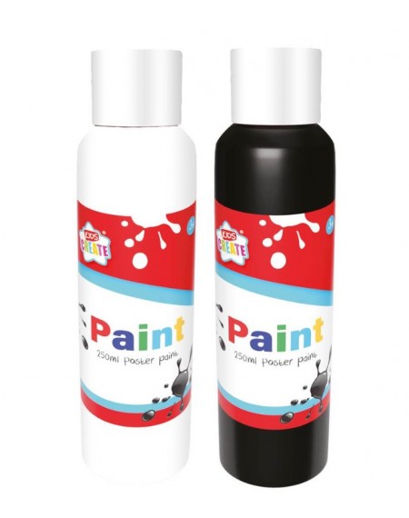 KIDS CREATE ACTIVITY PAINT 250ML BLACK/ WHITE