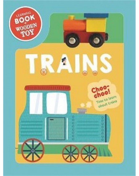 Book & Wooden Vehicle : Trains