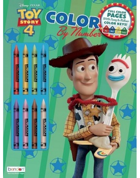 Color By Number with Crayons : Toy Story 4