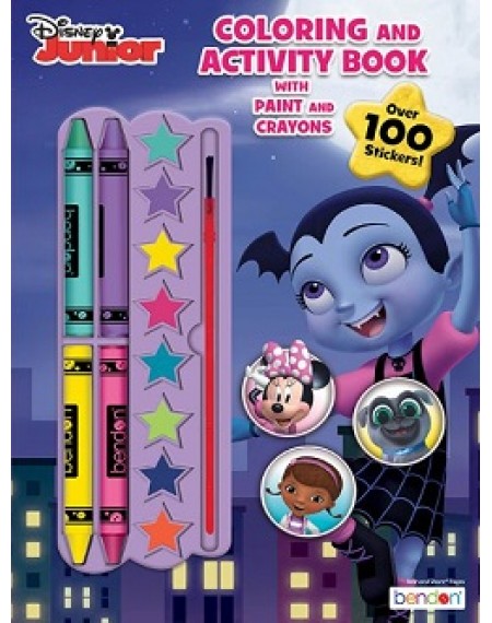 Coloring and Activity Book with Paint and Crayons : Disney Junior