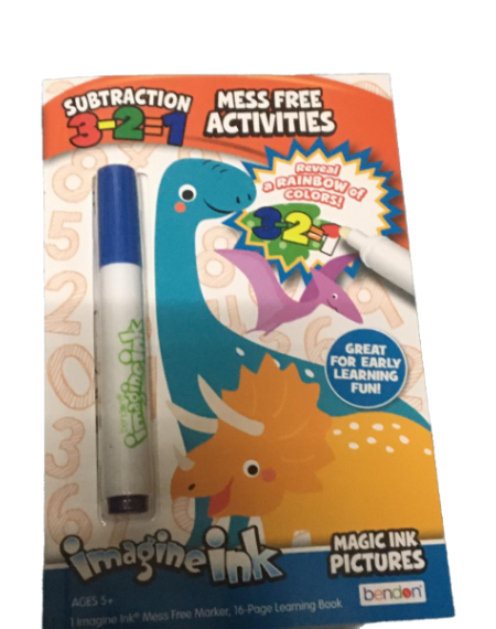 Digest Imagine Ink Magic Ink Pictures Learning Book : Subtraction