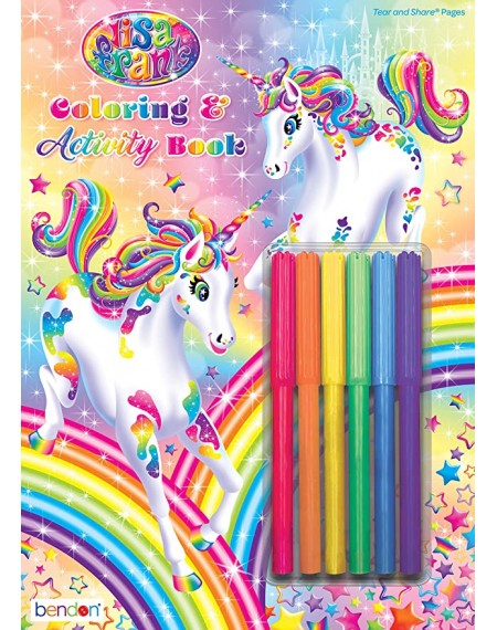 Peggable Coloring and Activity Book with Markers-Lisa Frank