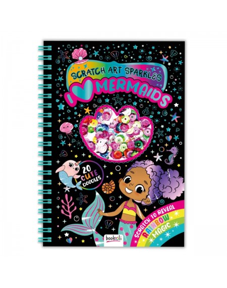 Scratch Art Sparkles I Love Mermaids Spiral-bound