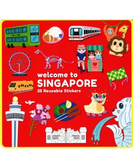 Welcome to Singapore 35 Reusable Stickers