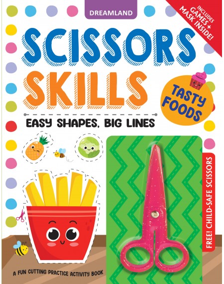 Scissors Skills Activity Book - Tasty Foods