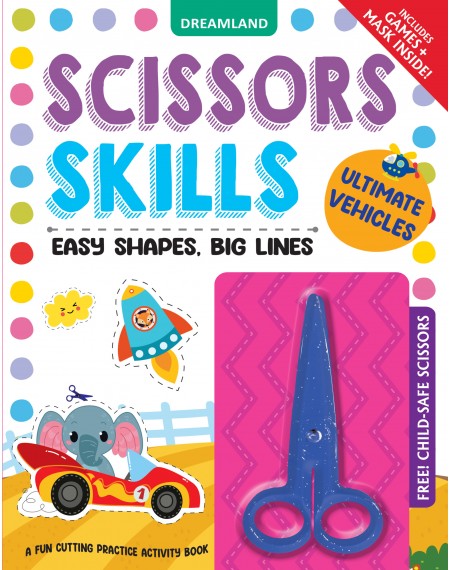 Scissors Skills Activity Book - Ultimate Vehicles