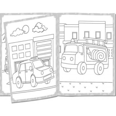 Colouring Book with Crayons