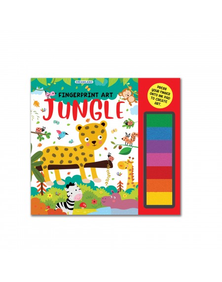 Fingerprint Art Activity Book  – Jungle