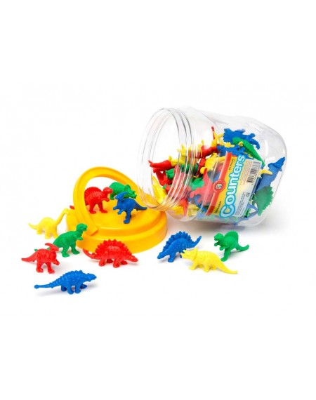 Dinosaur Counters Jar Of 64