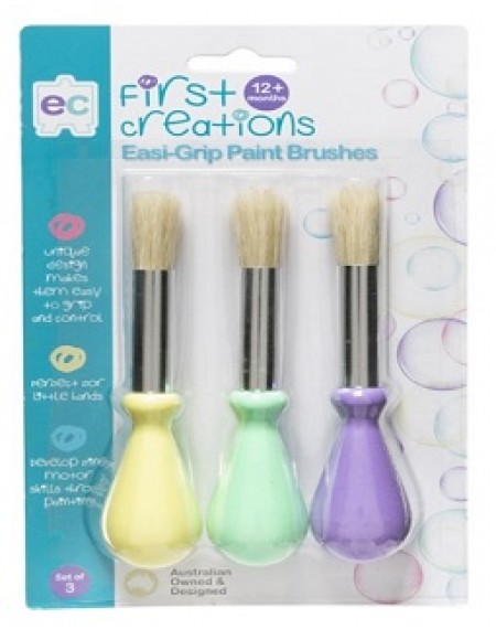 Easi-Grip Paint Brushes Set of 3