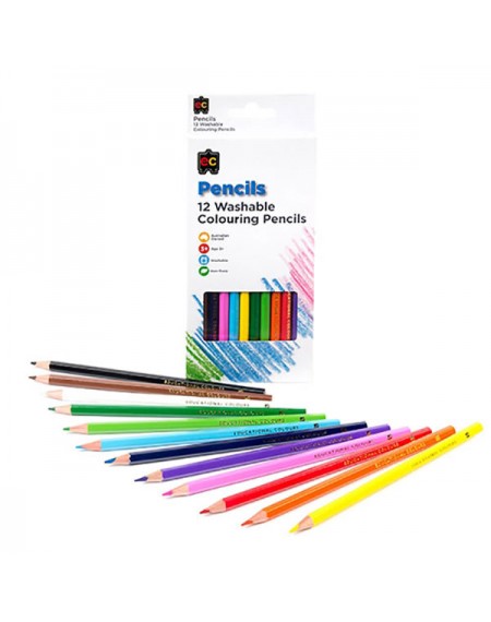 EC 12 Washable Colouring Pencils