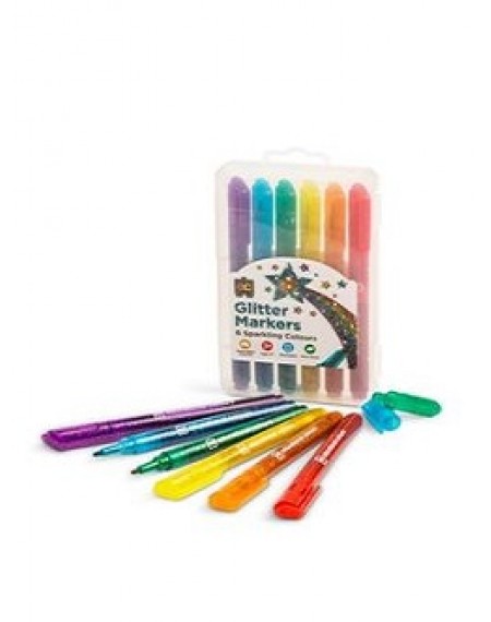 Glitter Markers Packet of 6