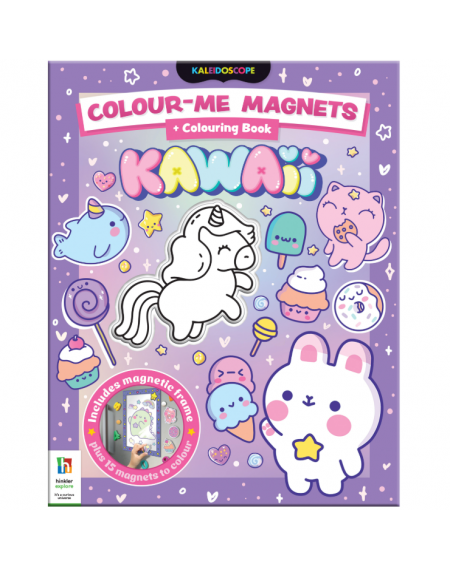 Colour-Me Magnets & Colouring Book: Kawaii