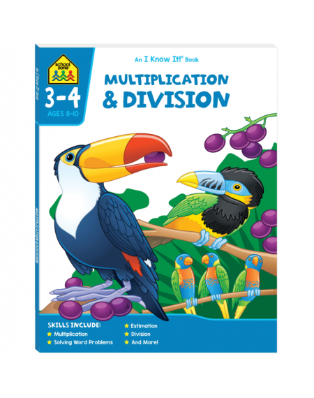 School Zone: Multiplication & Division (Ages 8-10)