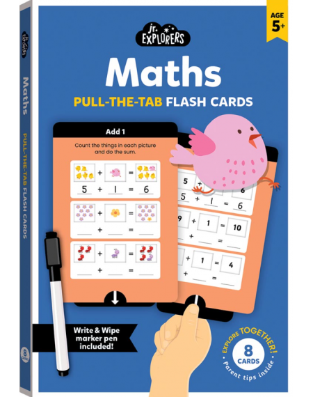 Junior Explorers Pull and Learn Flashcards: Maths