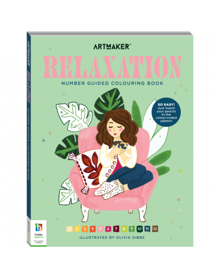 Number Guided Colouring Book: Relaxation