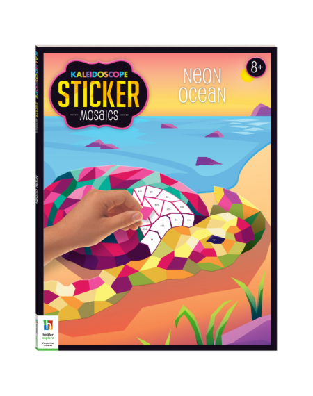 Kaleidoscope Sticker Mosaics Neon Ocean