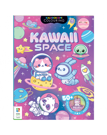 Kaleidoscope Sticker Colouring - Kawaii Space