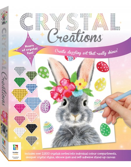Hinkler Books Crystal Creations Craft Kit - Peacock