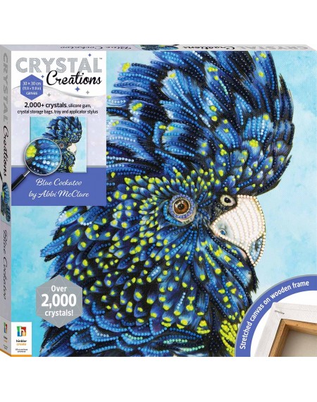 Crystal Creations Canvas: Blue Cockatoo