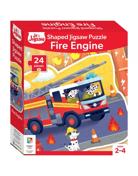 Junior Jigsaw 24pc Shaped Puzzle  Fire Engine