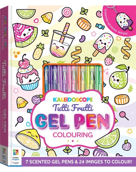 Kaleidoscope Colouring Tutti Frutti Gel Pen Colouring Kit