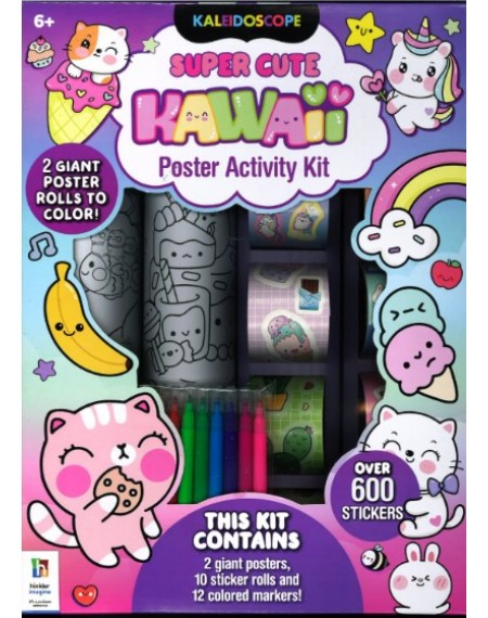 Kaleidoscope Super Cute Kawaii Poster Activity Kit