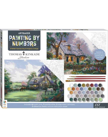 Paint by Numbers: A Perfect Summer Day & Foxglove Cottage