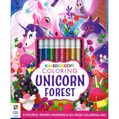 kaleidoscope unicorn forest coloring kit, Five Below