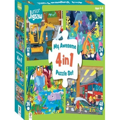 4 in one shape jigsaw puzzle