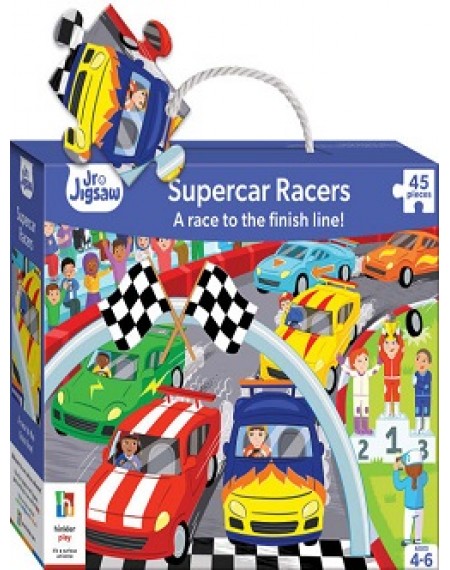 Junior Jigsaws Series 4 : At The Racetrack Jigsaw Puzzle (Supercar Racers)