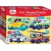 4 in one shape jigsaw puzzle