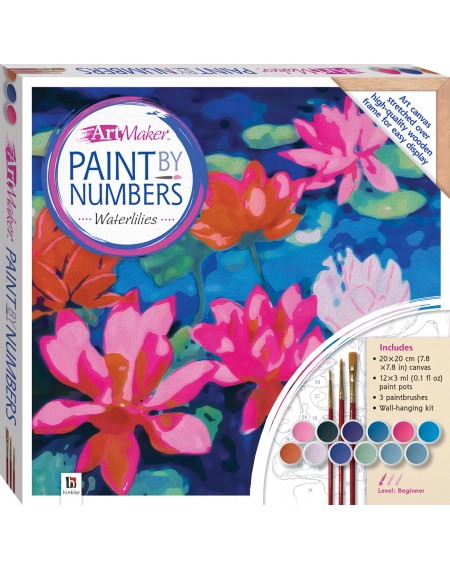 Paint by Numbers Canvas: Waterlilies