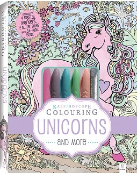 Kaleidoscope Pastel Colouring Kit: Unicorns and More