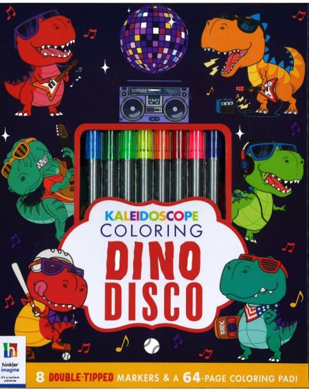 Kaleidoscope Coloring Kit : Dino Disco