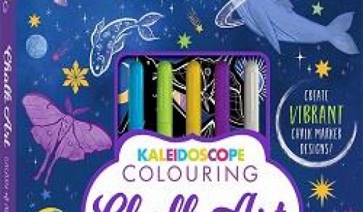 kaleidoscope coloring liquid chalk marker art kit - galaxy of
