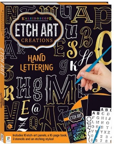 Kaleidoscope Etch Art Creations Lettering