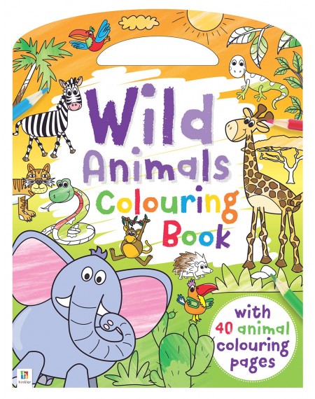 Wild Animals Colouring Book