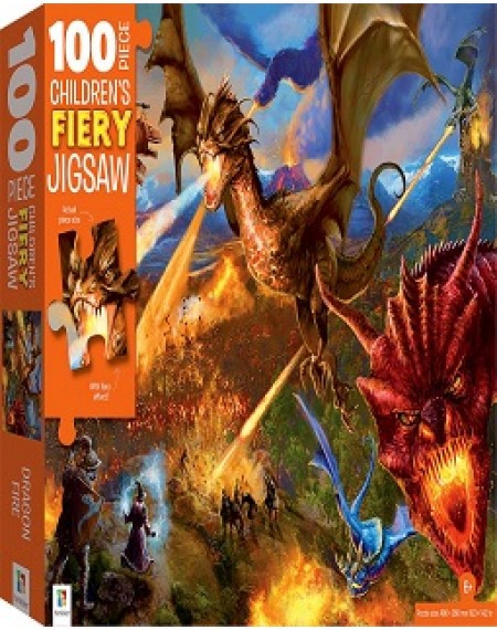 100 Piece Children's Jigsaw  : Fiery Dragon Fire