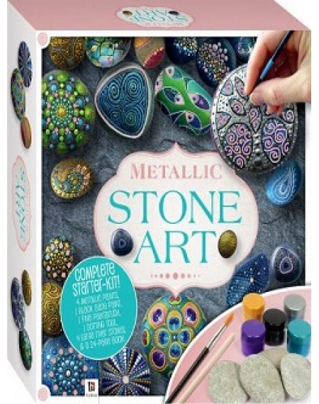 Metallic Rock Painting Box Set