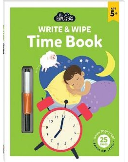 Junior Explorers Write and Wipe: Time Book