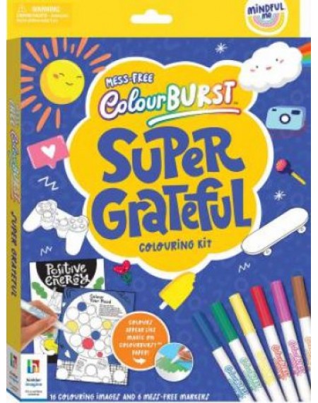 Mindful Me Colour Burst Super Grateful Colouring Kit
