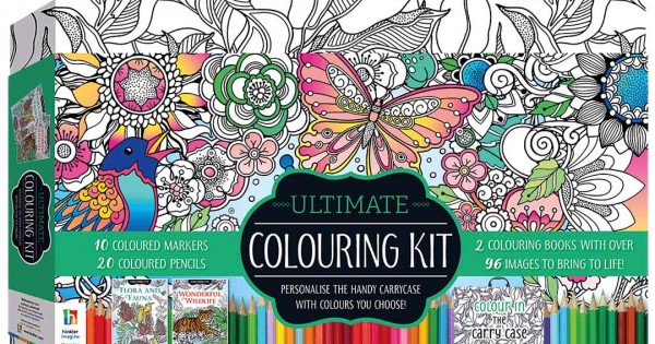 Kaleidoscope: Ultimate Coloring Nature Carry Case - Coloring Kit